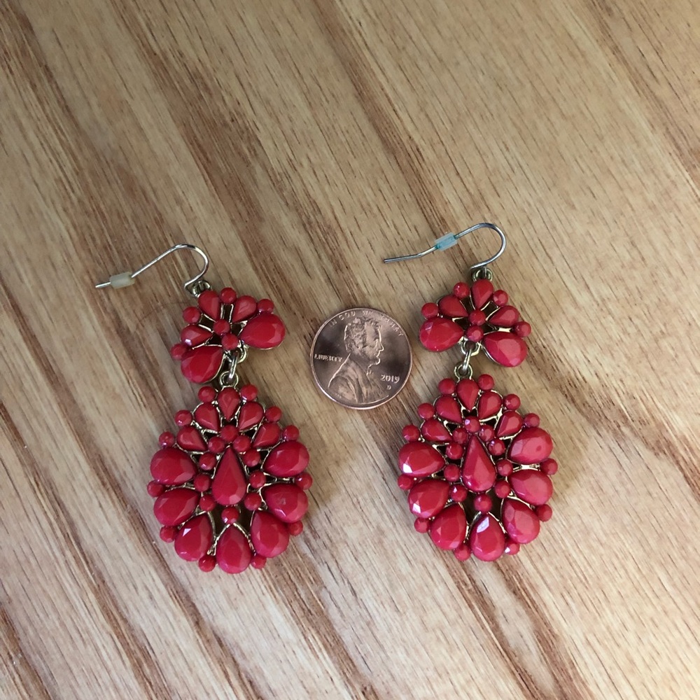 Red earrings